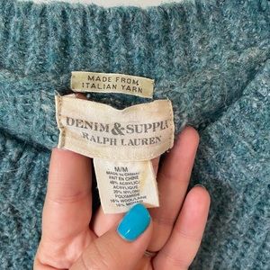 Ralph Lauren Denim and Supply sweater. Italian wool.